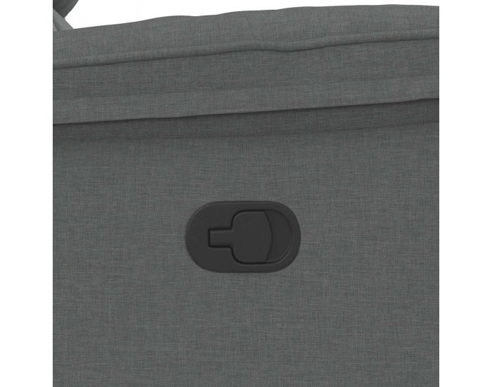 Sonata Fotoliu rabatabil, gri închis, material textil