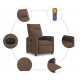Sonata H Електрически масажен реклайнер стол, кафяв, текстил