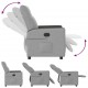 Sonata H Recliner Chair Cloud Grey Fabric