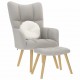 Sonata H Релаксиращ стол с табуретка за крака Cloud Grey Fabric