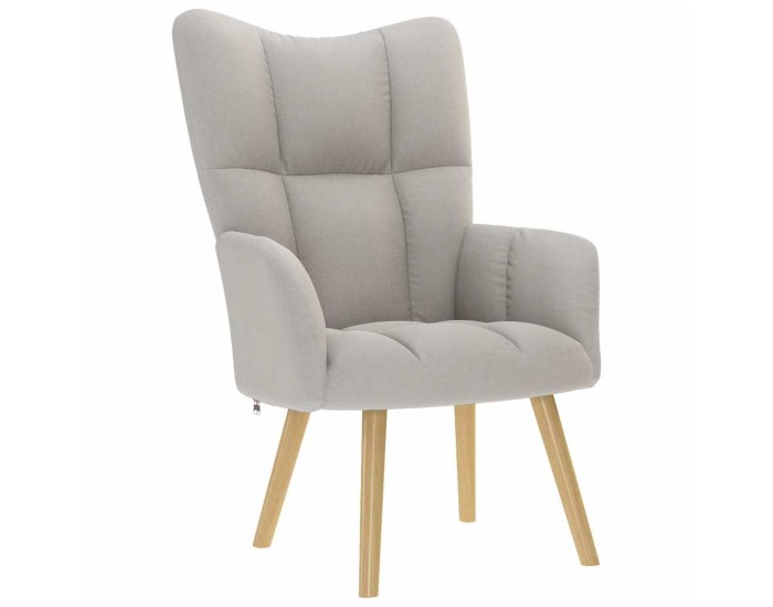 Sonata H Релаксиращ стол с табуретка за крака Cloud Grey Fabric