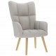 Sonata H Релаксиращ стол с табуретка за крака Cloud Grey Fabric