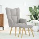 Sonata H Релаксиращ стол с табуретка за крака Cloud Grey Fabric