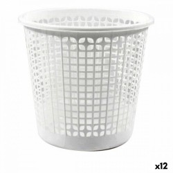 Кошче за боклук Dem Office Бял 27 x 27 x 25 cm (12 броя) (ø 27 x 25,5 cm) - Curățenie și dezinfecție