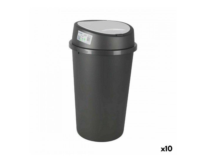 Кошче за Боклук Tontarelli Push Сив Бял 25 L (10 броя)