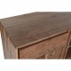 Бюфет DKD Home Decor 142 x 40 x 81 cm Черен Метал Кафяв Aкациево дърво