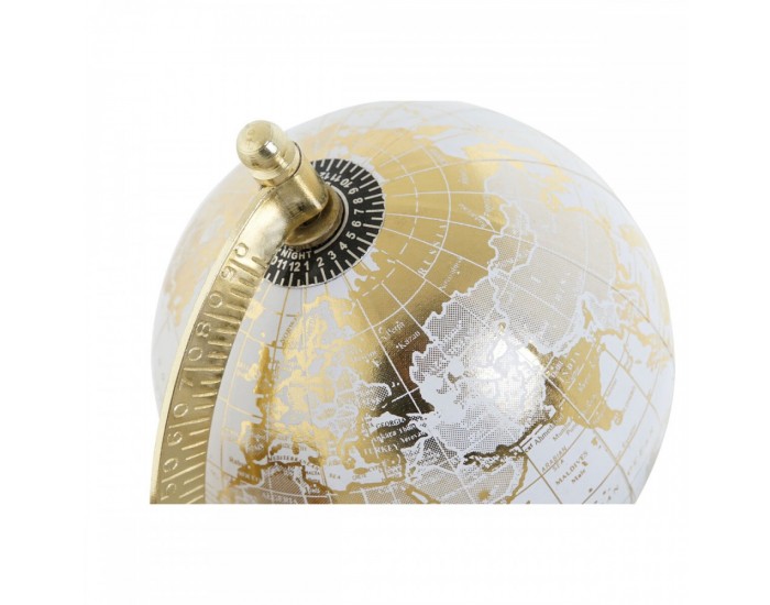 Глобус Home ESPRIT Бял Кафяв Vintage 24 x 8 x 19 cm