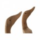 Декоративна фигурка Home ESPRIT Бял Червен Естествен Патица 14 x 28 x 43 cm (2 броя)