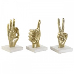 Декоративна фигурка DKD Home Decor Черен 10 x 10 x 20 cm Loft Ръце (3 броя) - Dkd home decor