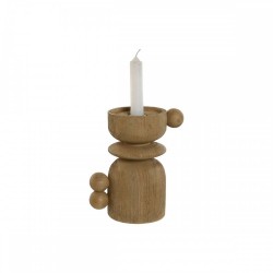 Канделабър Home ESPRIT Кафяв Смола Дървен 16 x 10 x 18 cm - Home esprit