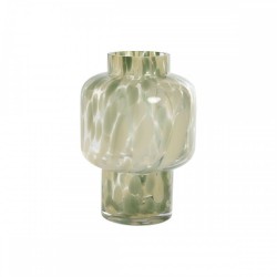 Ваза Home ESPRIT Зелен Сметана Кристал Модерен 15 X 15 X 21,5 cm - Vaze și decorațiuni de masă