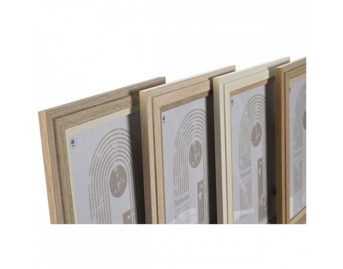 Рамка за снимки Home ESPRIT Кристал Дървен MDF Скандинавски 23 x 2,8 x 28 cm (4 броя)