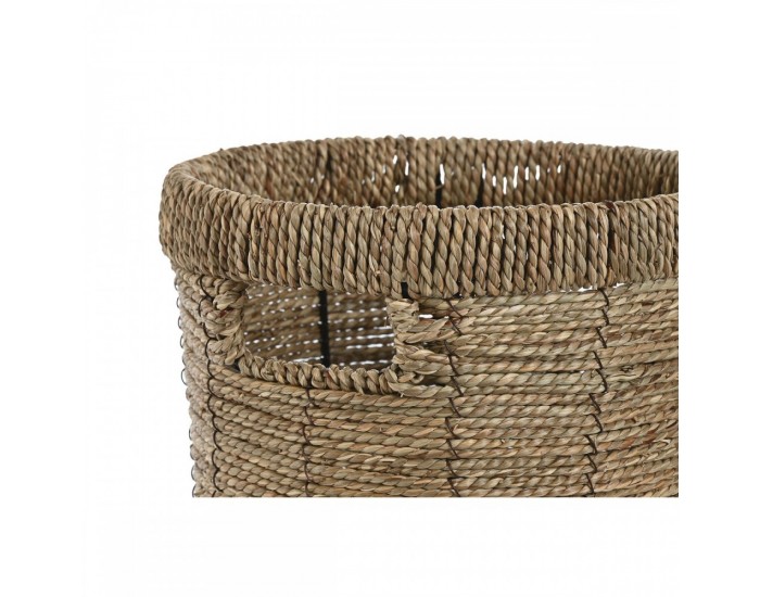 Комплект саксии Home ESPRIT Кафяв Метал влакно Тропически 36 x 36 x 29 cm