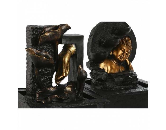 Градински фонтан Home ESPRIT Смола Буда Ориенталски 21 x 19 x 27 cm (2 броя)