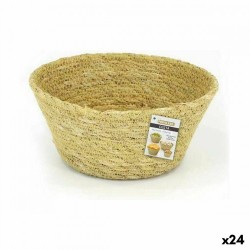 Многофункционална Кошница Privilege Морска трева Кръгъл 18 x 8 cm (24 броя) - Cutii, organizatoare și alte produse de depozitare