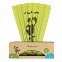 Диспенсър за Торбички за Домашен Любимец Earth Rated UNSCENTBIO300 хартия Пластмаса (300 uds) - Earth rated