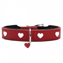 Кучешки Нашийник Hunter Love XS/S 30-34 cm Rojo/Blanco - Hunter