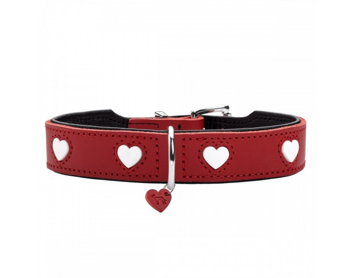 Кучешки Нашийник Hunter Love XS/S 30-34 cm Rojo/Blanco