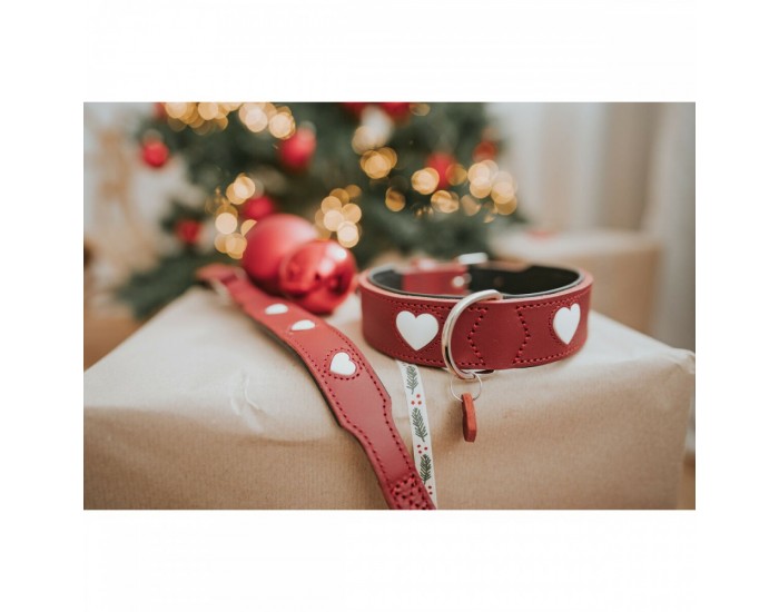 Кучешки Нашийник Hunter Love XS/S 30-34 cm Rojo/Blanco
