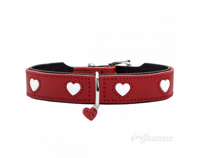 Кучешки Нашийник Hunter Love XS/S 30-34 cm Rojo/Blanco