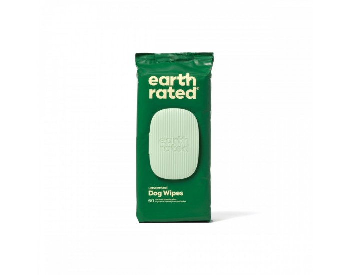 Мокри Кърпички за Домашни Любимци Earth Rated Без Парфюм (60 Части)