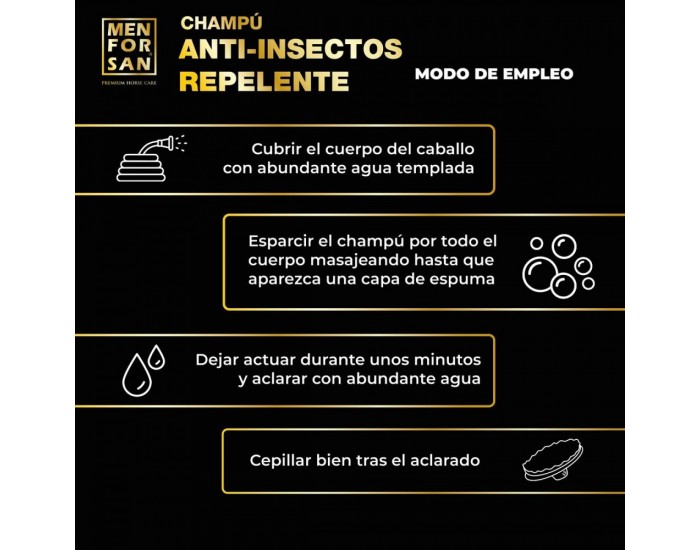 Шампоан за Коня Menforsan herbal 1 L Репелент против насекоми