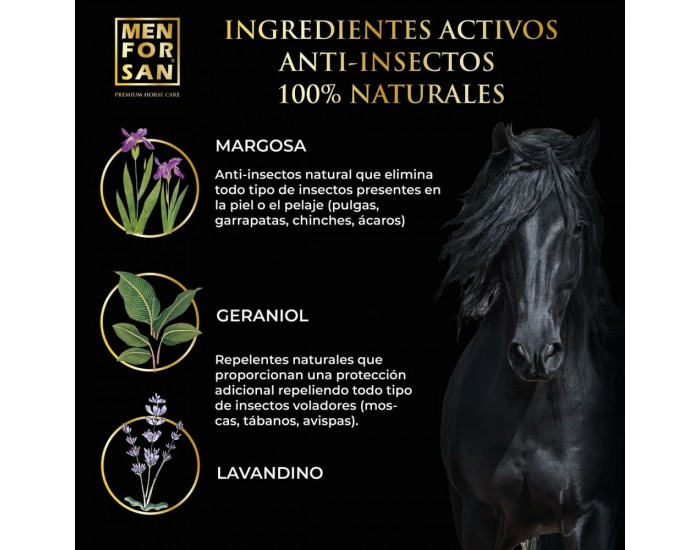 Шампоан за Коня Menforsan herbal 1 L Репелент против насекоми
