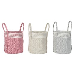 Кошница DKD Home Decor Памук Boho (3 pcs) (30 x 30 x 34 cm) - Cutii, organizatoare și alte produse de depozitare