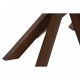 Трапезна маса DKD Home Decor Кристал Кафяв Прозрачен Oрех 120 x 120 x 76 cm