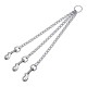 3 Dog Leash Coupler Gloria, Стомана, 2mm x 25 cm