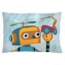 Калъфка за възглавница Naturals Robots (50 x 30 cm) - Perne