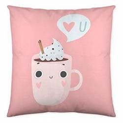 Калъфка за възглавница Costura Funny Cups (50 x 50 cm) - Perne