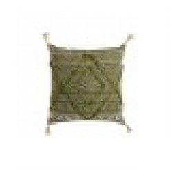 Възглавница Home ESPRIT Зелен Boho 45 x 5 x 45 cm - Perne