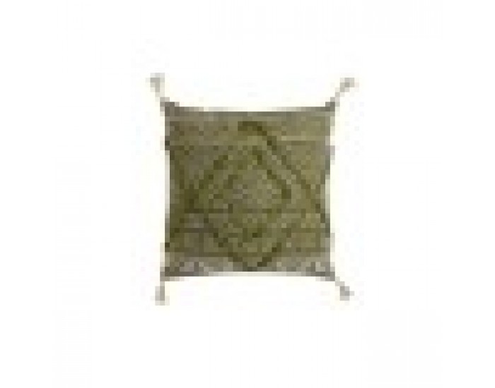 Възглавница Home ESPRIT Зелен Boho 45 x 5 x 45 cm
