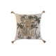 Възглавница Home ESPRIT Бежов Естествен Тропически Boho 45 x 5 x 45 cm