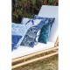 Възглавница Home ESPRIT Сребрист Морско син Средиземноморско 45 x 15 x 45 cm