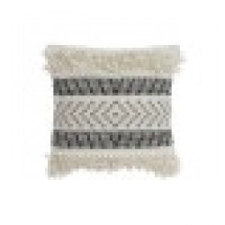 Възглавница DKD Home Decor Черен Бежов 45 x 10 x 45 cm Boho - Perne