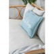 Възглавница Home ESPRIT Beach Бял Небесно синьо Средиземноморско 60 x 10 x 35 cm