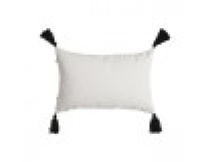 Възглавница Home ESPRIT Бял Черен Ромб 50 x 15 x 30 cm