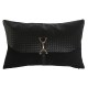 Възглавница Home ESPRIT Черен Златен 50 x 10 x 30 cm