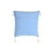 Възглавница DKD Home Decor Син полиестер Памук Бял (40 x 15 x 40 cm)