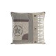 Възглавница DKD Home Decor Сив полиестер Кожа Звезда Бял Vintage 97% полиестер (45 x 15 x 45 cm)