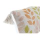 Възглавница DKD Home Decor Бежов полиестер Памук Многоцветен Shabby Chic Лист на растение (60 x 10 x 30 cm)