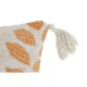 Възглавница DKD Home Decor Бежов полиестер Памук Многоцветен Shabby Chic Лист на растение (60 x 10 x 30 cm)