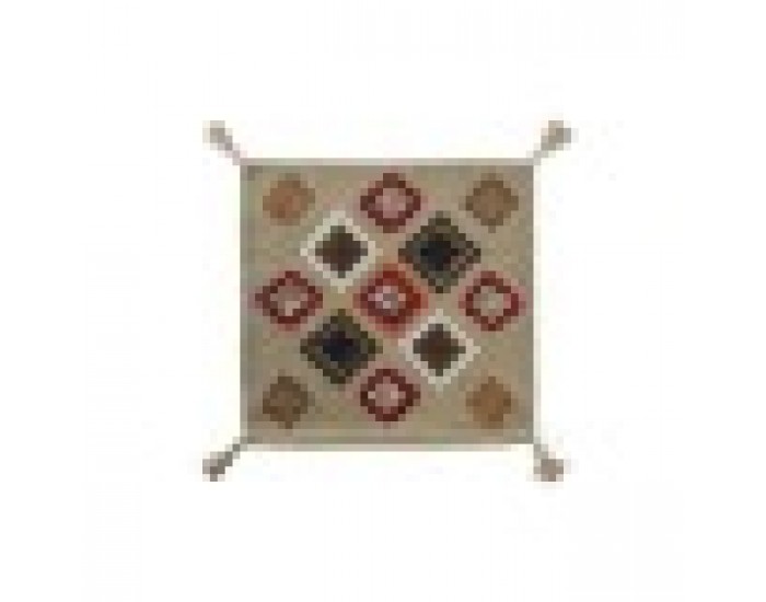 Калъфка за възглавница DKD Home Decor Многоцветен Ресни (50 x 1 x 50 cm)