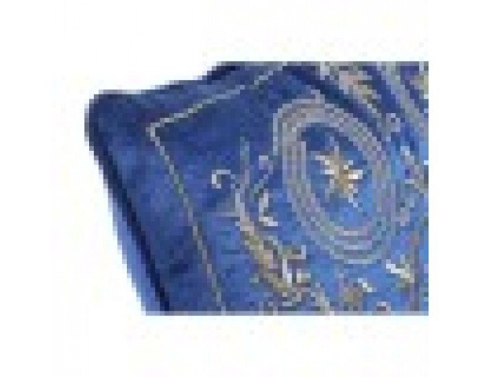 Възглавница DKD Home Decor Син полиестер Кадифе Златен (45 x 10 x 45 cm)