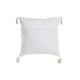 Възглавница DKD Home Decor Бежов полиестер Памук Многоцветен Лист на растение (45 x 10 x 45 cm)