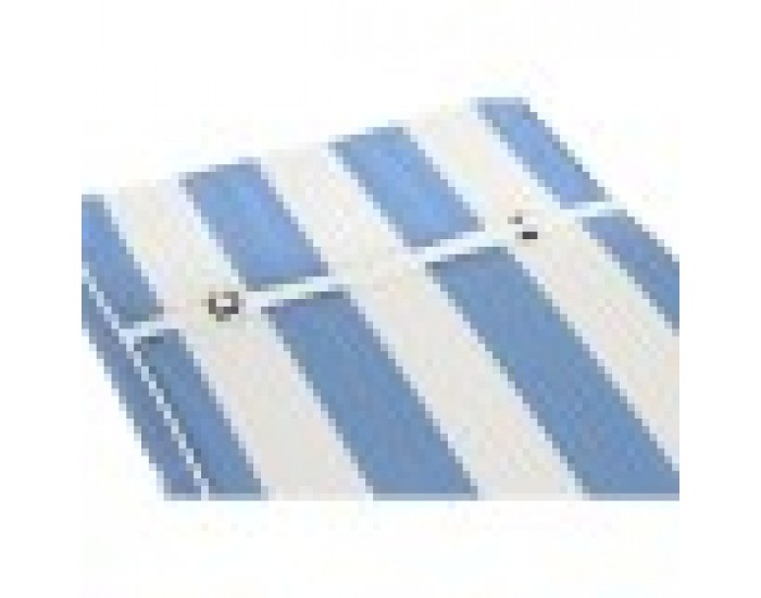 Възглавница за столове DKD Home Decor Райета Бял Небесно синьо (42 x 4 x 115 cm)