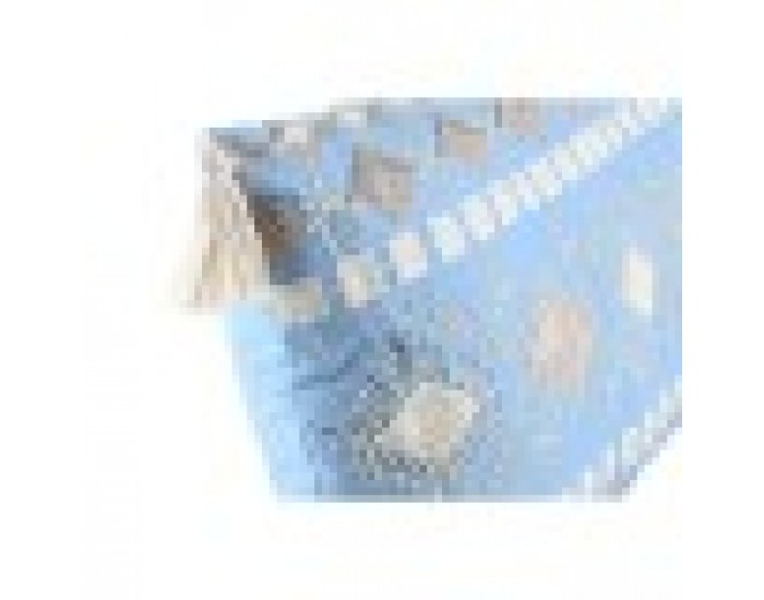 Възглавница DKD Home Decor Син полиестер Памук Бял (60 x 15 x 35 cm)