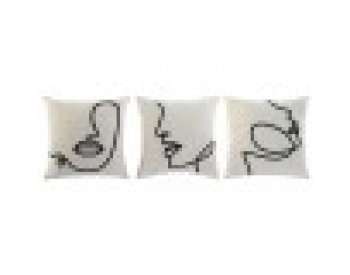 Възглавница Home ESPRIT Естествен 45 x 15 x 45 cm (3 броя)